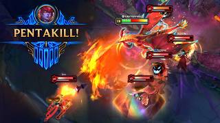 22 Minutes BEST PENTA LoL MONTAGE #612