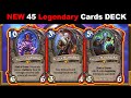 MOST EXPENSIVE DECK EVER 45 LEGENDARY CARDS DECK IS CRAZY Throne Of The Tides Mini Set Hearthstone