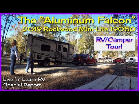 RV CAMPER TOUR 😃 | 2019 Rockwood Mini Lite 1905G | Couples Coach (Special Report)