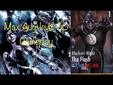 Blackest Night The Flash Elite x Level 60 Max Aug. Gameplay [injustice mobile]