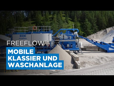 FreeFlow™ - Mobile Klassier- und Waschanlage und eine integrierte Wasseraufbereitung