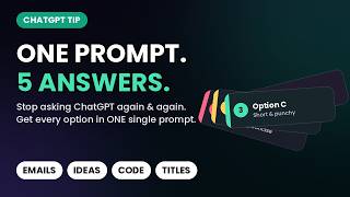 ChatGPT Tip: Get Multiple Answer Options Instead of One