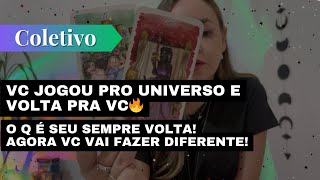 You threw it out into the universe and it comes back to you! What's yours always comes back! Now ...