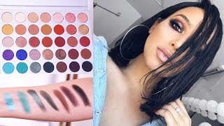 GET READY WITH ME + 1ST IMPRESSIONS | Jaclyn Hill x Morphe Palette Swatches