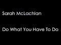 Sarah McLachlan - Do What You Have To Do (lyrics) - Matt Jones Sarah McLachlan - Do What You Have To Do (lyrics)