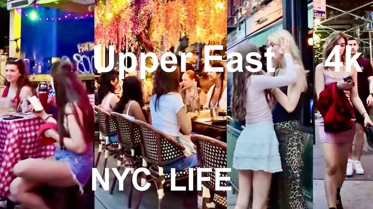 Manhattan Life,  NYC 4K Walking Tour, Uptown bars Restaurants, 2nd Ave Walk