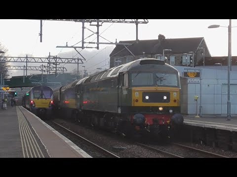 47501 (D1944)/47805 (D1935): 1Z54 11:26 Crewe - Kingussie | Cumbernauld (23/03/18)