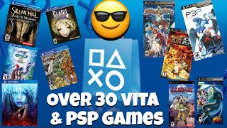 Vita and Psp games to get from the PlayStation store