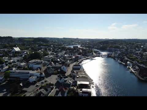 DJI Mavic 2 Zoom Drone Flight Kopervik - Norway Flying over a small city and AWESOME Aerial footage