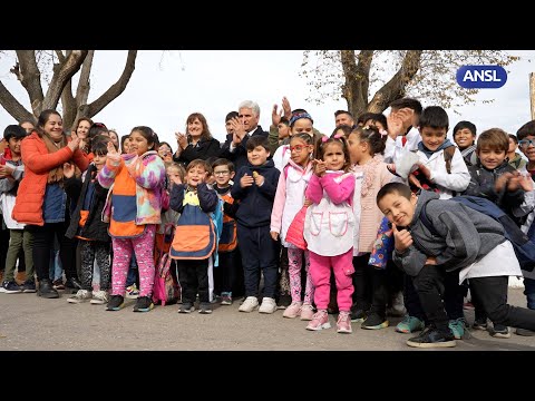Claudio Poggi, Gobernador de San Luis, en Juan Jorba
