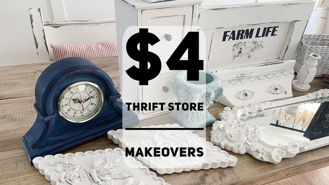 Cheap Thrift Store Home Decor Makeovers Under $4.00