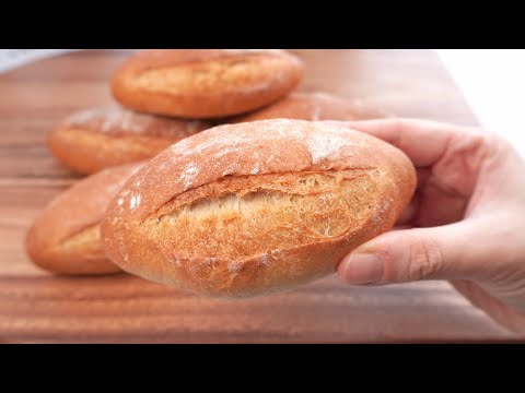 How to Make Perfect Mini Baguettes at Home - Easy Bread Recipe (ASMR)