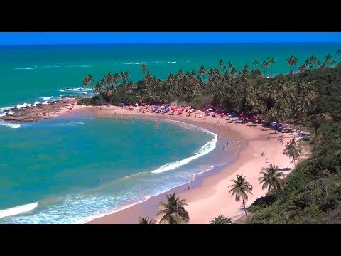 A gostosa Praia de Coqueirinho na Paraíba, Nordeste do Brasil.
