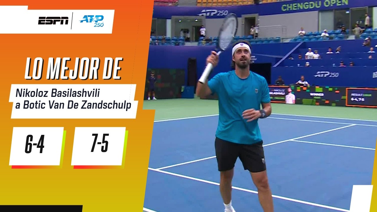 BASILASHVILI SE QUEDÓ CON UN DIPUTADO PARTIDO ANTE VAN DE ZANDSCHUIL EN EL ATP DE CHENGDU | RESUMEN