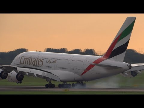 SMOOTHEST AIRBUS 380 LANDING ever !! Emirates A380