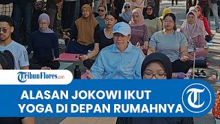 Akui Bikin Badan Segar, Momen Jokowi Ikut Yoga di Depan Rumahnya Bareng Warga