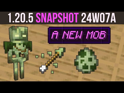 NEW Minecraft Snapshot 24W07A: SWAMPY SKELETON BOSS!