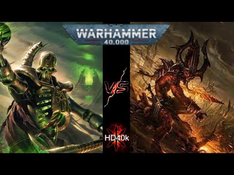 Necrons Vs Chaos Daemons Warhammer 40k 2000 Point Battle Report