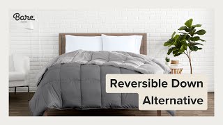 Change up your bedding look with our Reversible Down Alternative Comforter