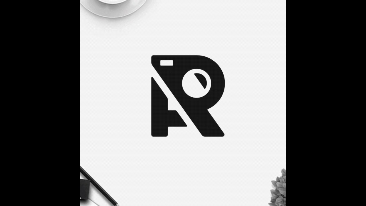 AR Monogram logo design in illustrator || #shorts #ytshorts #logo #cameralogo