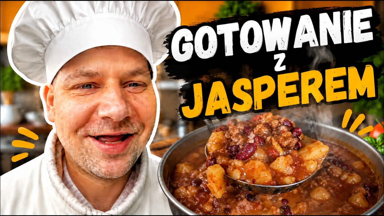 Dawid Jasper gotuje wołowinę ziemniakami z cebulką i z czosnkiem i z przyprawami Zajebiste filmik