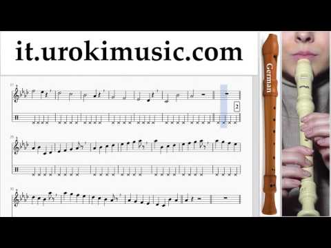 Lezioni di Flauto Dolce G. The Chainsmokers ft. Halsey - Closer Parte#1 um-276