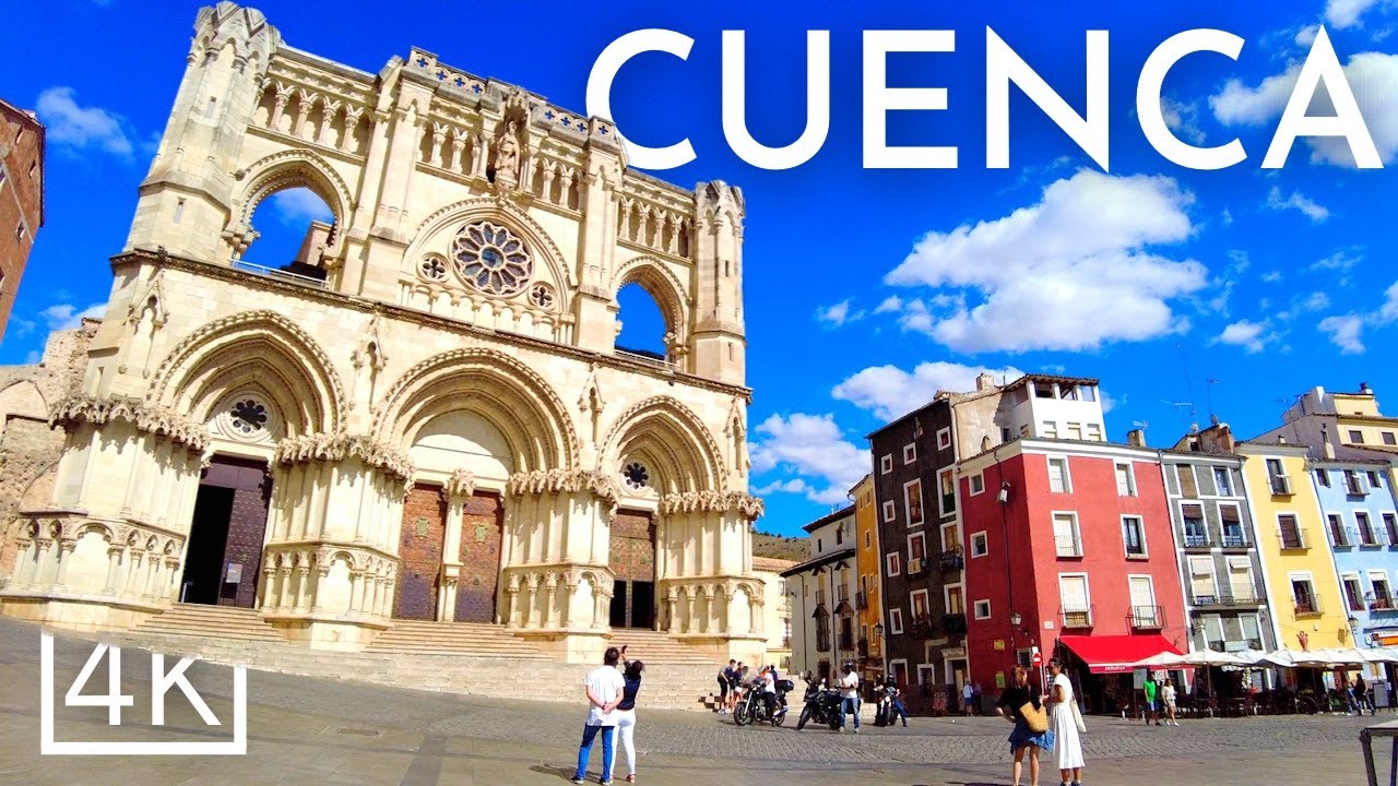 Immersive street-level walking tour through Cuenca Casas Colgadas, Spain, showcasing authentic urban landscapes, local architecture, and the vibrant atmosphere of the city's neighborhoods