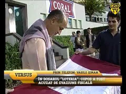 Vasile Siman: "Copos simte o strangere in stomac"