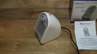 Pro Breeze 500W Mini Ceramic Fan Heater