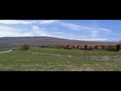 56302 at Ribblehead Logs to Chirk Kronospan Colas Rail. Part one