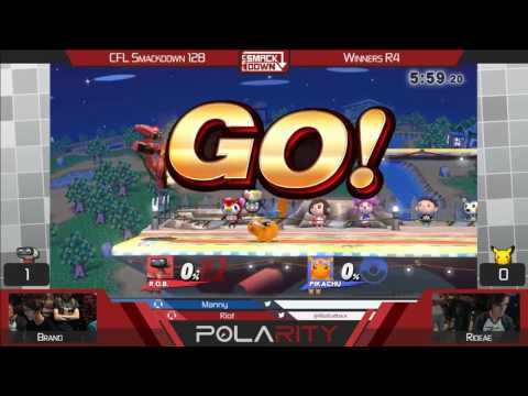 CFL Smackdown 128 WiiU - Brand (R.O.B.) vs Rideae (PIkachu) - Winners R4