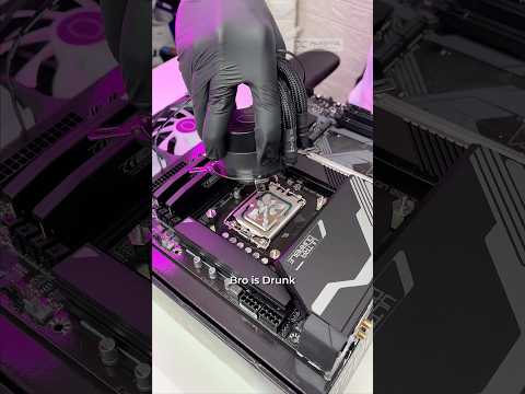 CPU aio Cooler Installation #shorts #gonewrong
