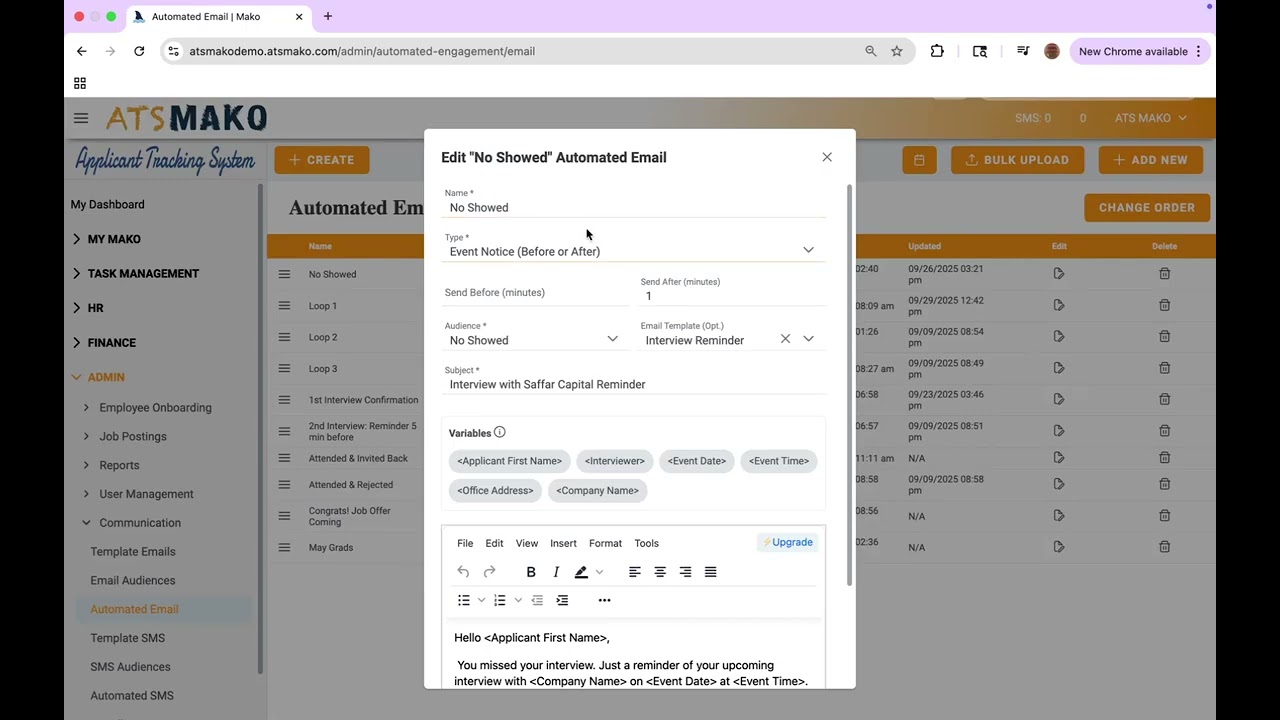 ATS Mako product demo video