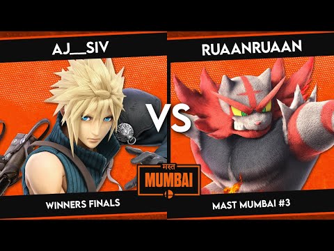 aj__siv (Cloud) vs RuaanRuaan (Incineroar/Ridley/Palutena/DK) - Mast Mumbai #3 - Winners Finals