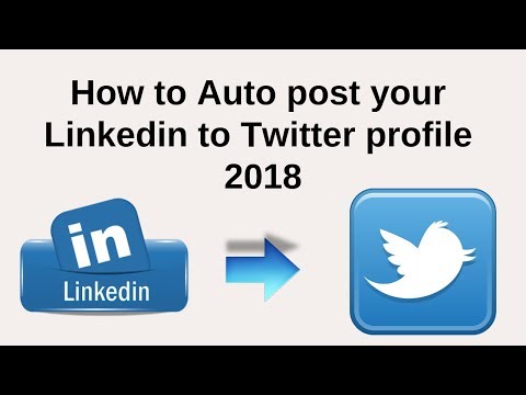 Easy way to auto share from Linkedin to twitter profile 2018