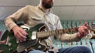 Video thumbnail for univox coily U1825 green burst hollowbody by Rob Martyn