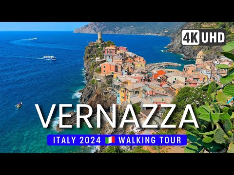 VERNAZZA Walking Tour 4K 60fps 🌞 ITALY 2024 - w/SUBTITLES (cc)  🇮🇹  Cinque Terre WALK