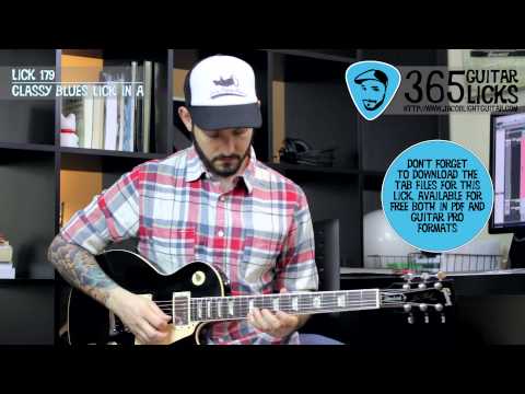 Lick 179/365 - Classy Blues Lick in A | 365 Guitar Licks Project
