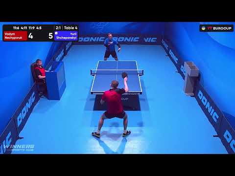 12:25 Vadym Nechyporuk - Yurii Shchepanskyi 10.08.2023 TT Euro.Cup Ukraine Star. TABLE 4