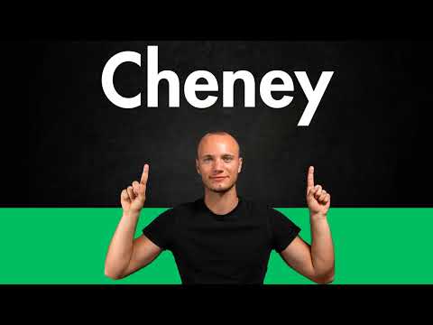 How to Pronounce CHENEY (Correctly)