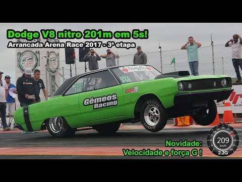 Dodge V8 nitro - 201m em 5s