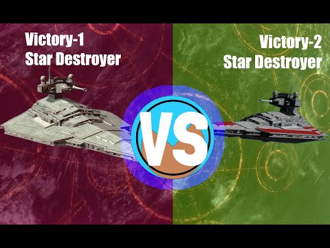 Victory-1 VS. Victory-2 Star Destroyer || EAW Fall of The Republic Custom Battle