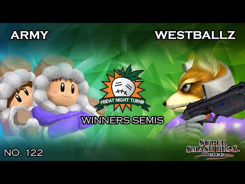 FNT #122 - ARMY (Ice Climbers) VS Westballz (Falco) - SSBM Winners Semis