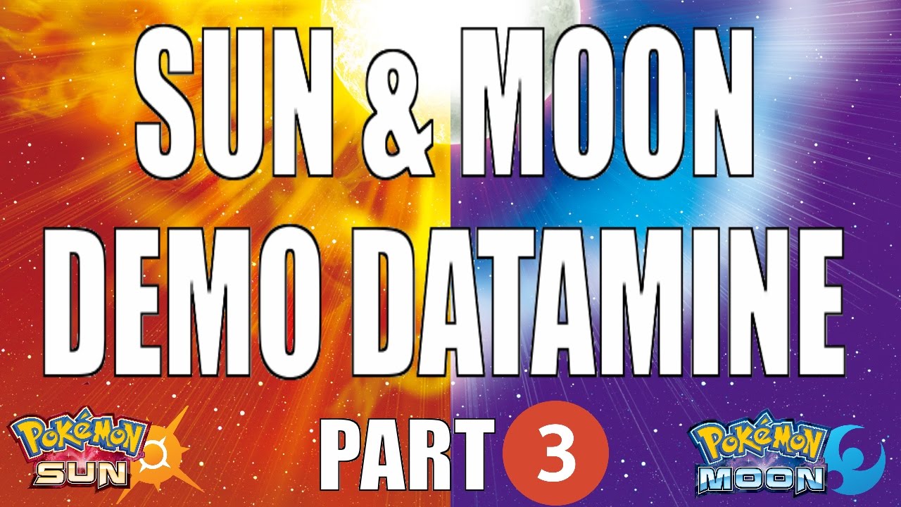 SUN MOON DEMO DATAMINE - Part 3 - YouTube