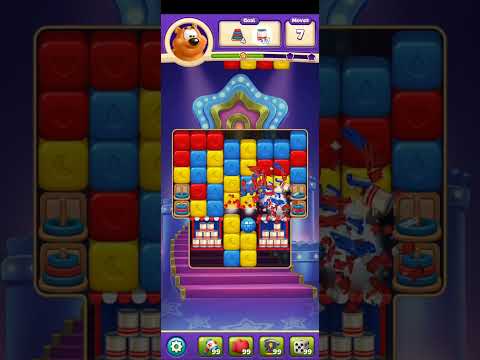 Toon Blast Level  2486 No Boosters Series