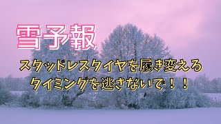 雪予報！　スタッドレスタイヤ交換のことで一言物申す　#スタッドレスタイヤ #アルファード　#雪予報