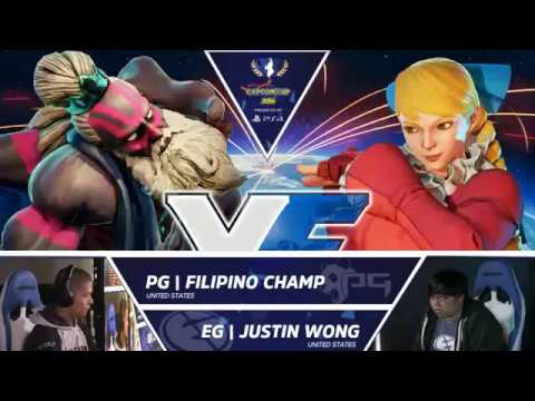 SFV: EG Justin Wong vs PG Filipino Champ - Capcom Cup 2016 Day 1 Top 32 - CPT2016