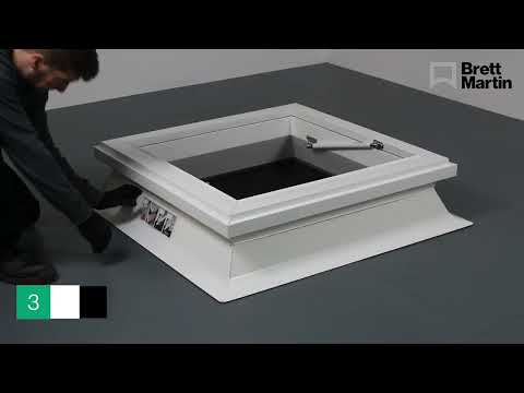 TB188 Access Hatch Dome on PVC kerb   Mardome Access Hatch installation guide
