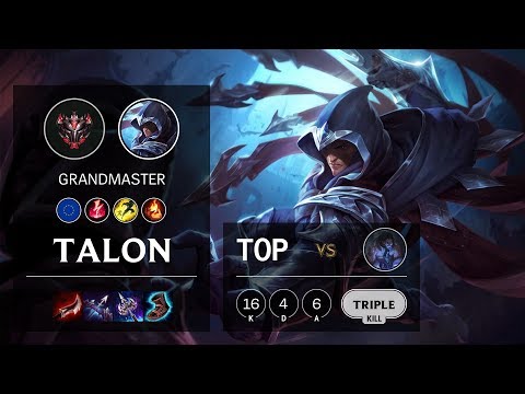 Talon Top vs Sylas - EUW Grandmaster Patch 10.8
