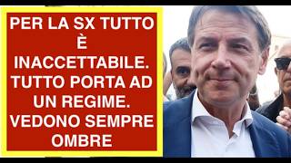 PER LA SX TUTTO È INACCETTABILE. TUTTO PORTA AD UN REGIME.  VEDONO SEMPRE OMBRE